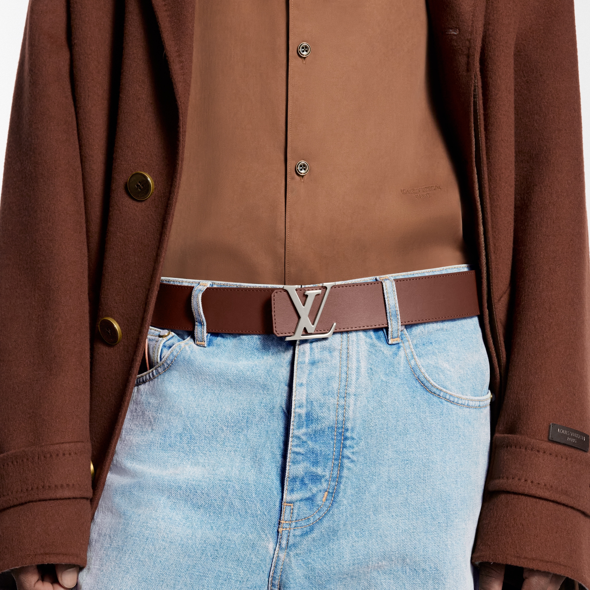 LV Initiales Monogram Pigment 40mm Reversible Belt - Men
